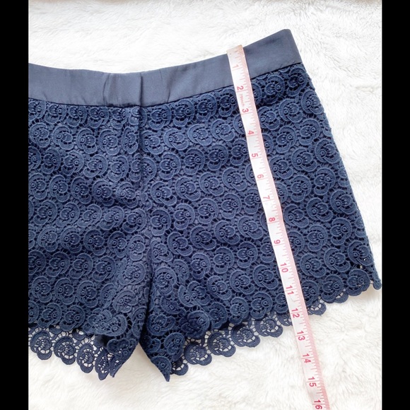 Club Monaco Navy Diaz Lace Shorts - Picture 7 of 8